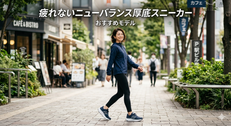 疲れないニューバランス厚底スニーカーおすすめモデル