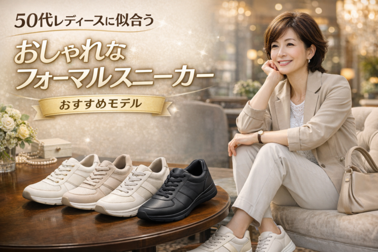 【50代レディース】おしゃれなフォーマルスニーカーおすすめモデル