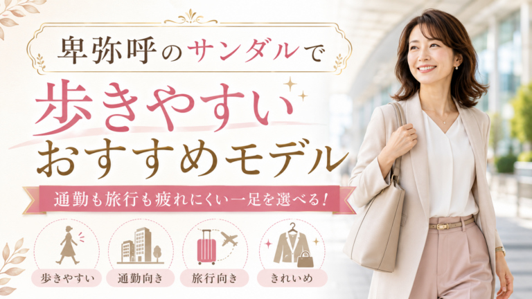 卑弥呼のサンダルで歩きやすいおすすめモデル｜通勤も旅行も疲れにくい一足を選ぼう！