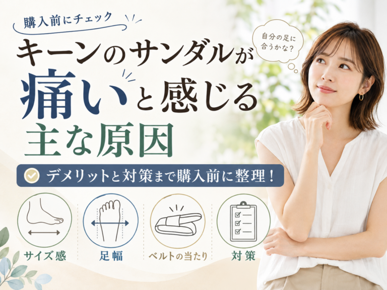 「キーンのサンダルが痛いと感じる主な原因｜デメリットと対策まで購入前に整理