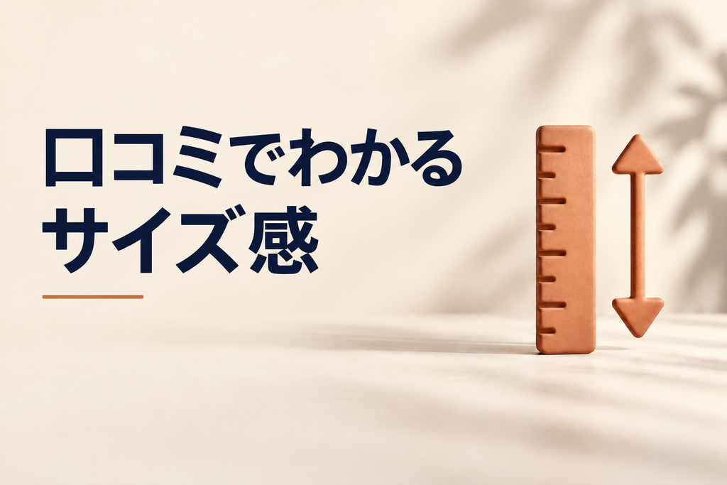 口コミでわかるサイズ感